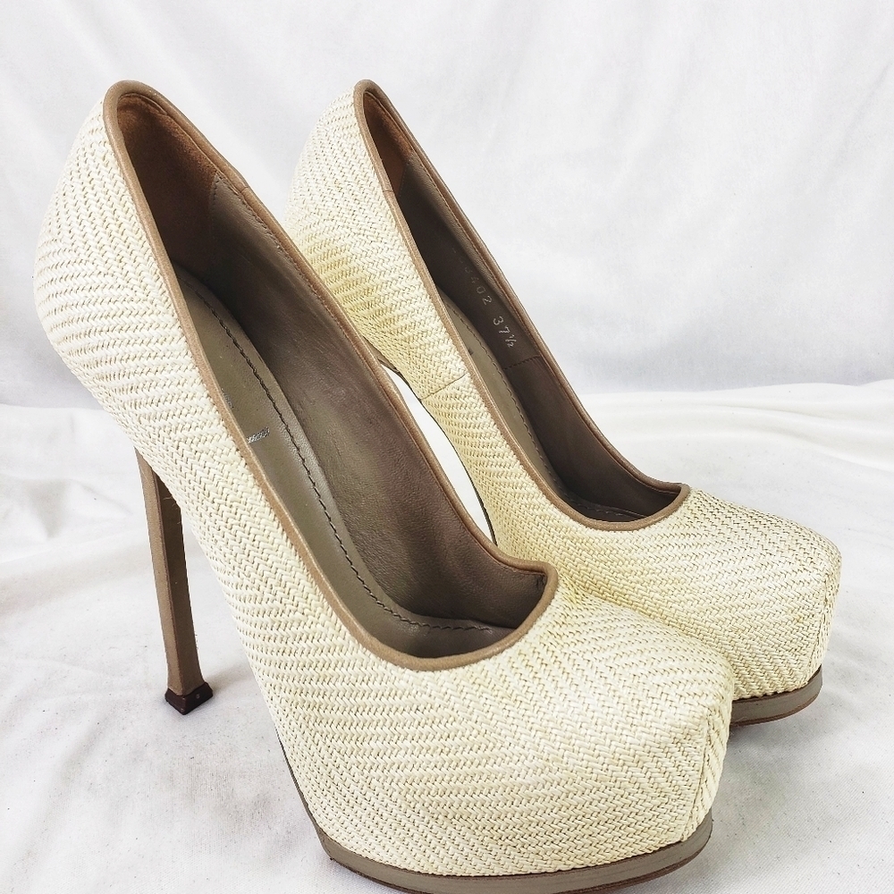 Yves Saint Laurent Tribtoo Woven Stiletto